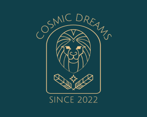Psychedelic - Elegant Lion Astrology logo design