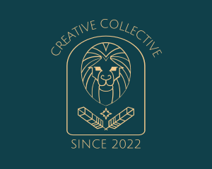 Elegant Lion Astrology logo design