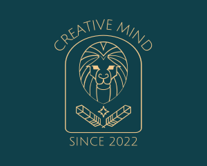 Elegant Lion Astrology logo design