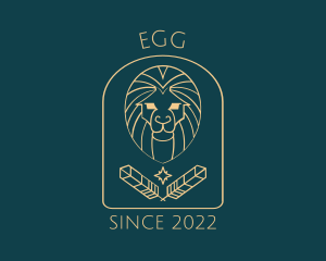 Elegant Lion Astrology logo design