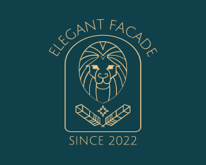 Elegant Lion Astrology logo design