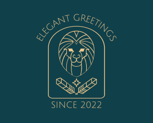 Elegant Lion Astrology logo design