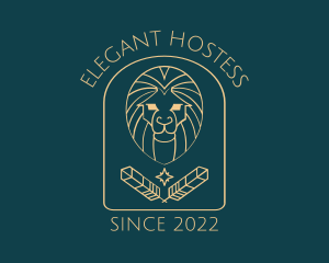 Elegant Lion Astrology logo design