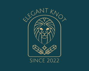 Elegant Lion Astrology logo design