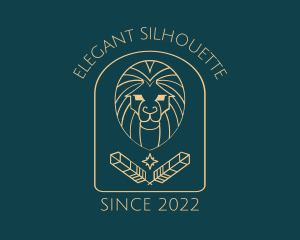 Elegant Lion Astrology logo design