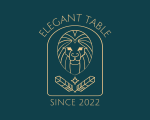 Elegant Lion Astrology logo design