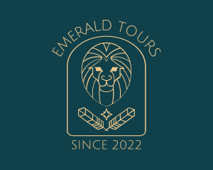 Elegant Lion Astrology logo design