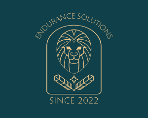 Elegant Lion Astrology logo design