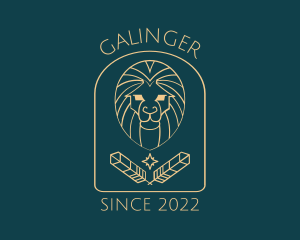 Elegant Lion Astrology logo design