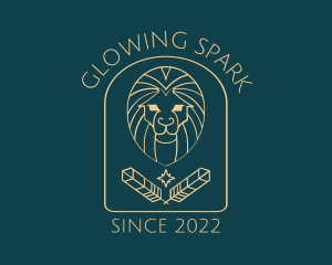 Elegant Lion Astrology logo design