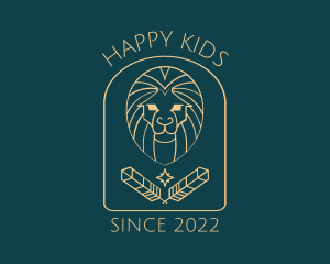 Elegant Lion Astrology logo design