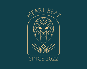 Elegant Lion Astrology logo design