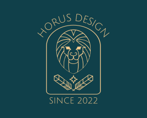 Elegant Lion Astrology logo design