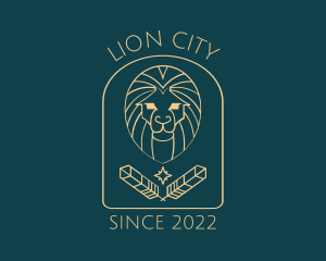 Elegant Lion Astrology logo design