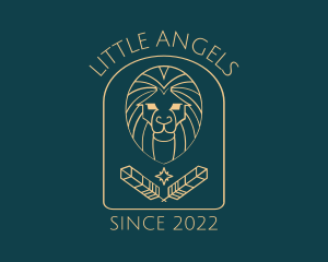 Elegant Lion Astrology logo design