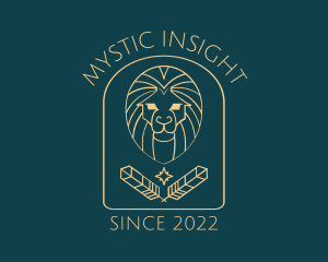 Elegant Lion Astrology logo design