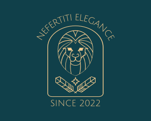 Elegant Lion Astrology logo design