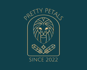 Elegant Lion Astrology logo design