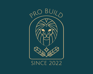 Elegant Lion Astrology logo design