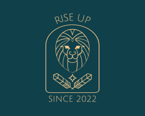 Elegant Lion Astrology logo design