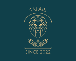 Elegant Lion Astrology logo design