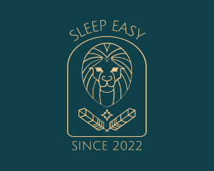 Elegant Lion Astrology logo design