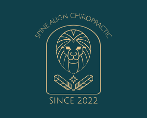 Elegant Lion Astrology logo design