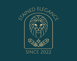 Elegant Lion Astrology logo design