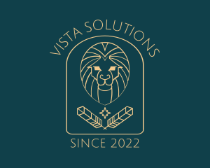 Elegant Lion Astrology logo design