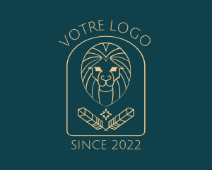 Elegant Lion Astrology logo design