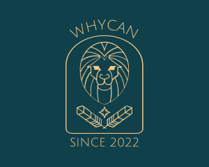 Cosmic - Elegant Lion Astrology logo design