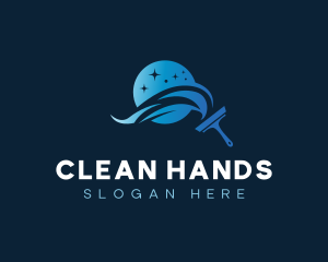 Sanitation Swish Cleaning logo design