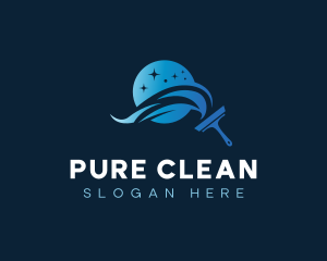 Sanitation Swish Cleaning logo design