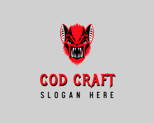 Cod - Evil Monster Bat logo design