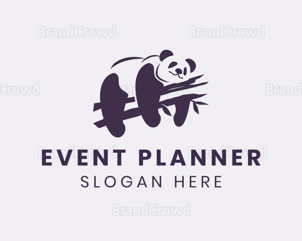 Wild Panda Bear Logo