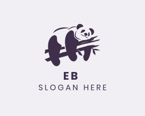 Lazy - Wild Panda Bear logo design