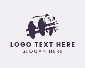 Veterinarian - Wild Panda Bear logo design