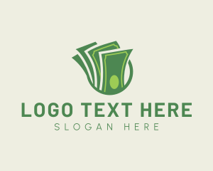 Currency - Green Cash Money logo design