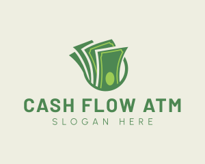 Atm - Green Cash Money logo design