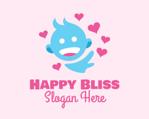 Happy Baby Hearts  logo design