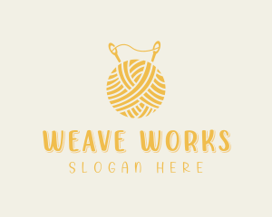 Yarn Crocheting Embroidery logo design