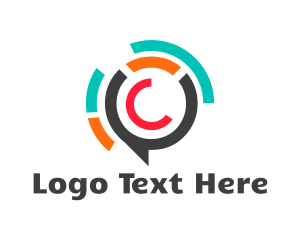 Conversation - Bubble Letter C logo design