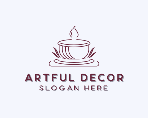 Decor - Candle Home Decor logo design