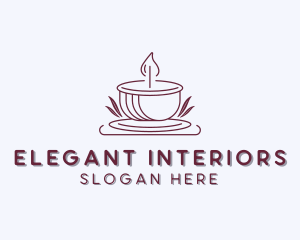 Candle Home Decor logo design