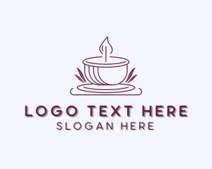 Candlelight - Candle Home Decor logo design