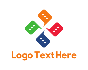 Dialogue - Chat Bubble Messaging Community logo design