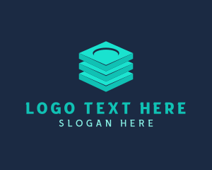 Cube - Digital Tech Database logo design
