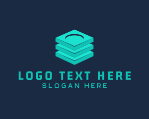 Teal - Digital Tech Database logo design