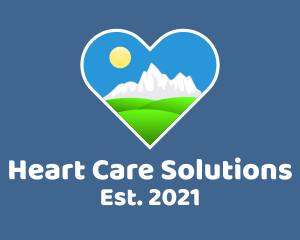 Heart Environmental Landscape logo design