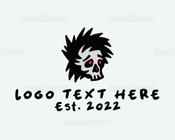 Horror Skull Punk Logo